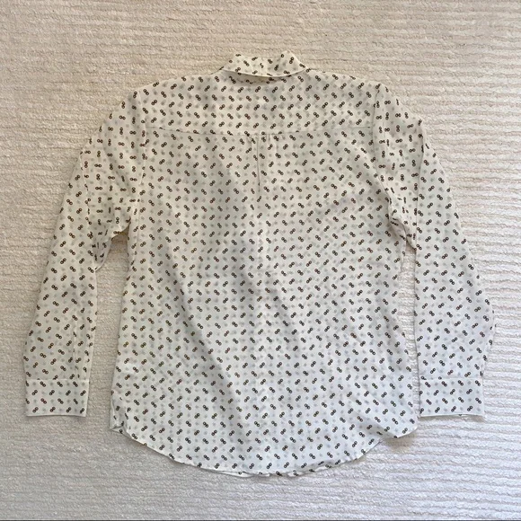 Banana Republic petite monogram silk blouse - Picture 10 of 11